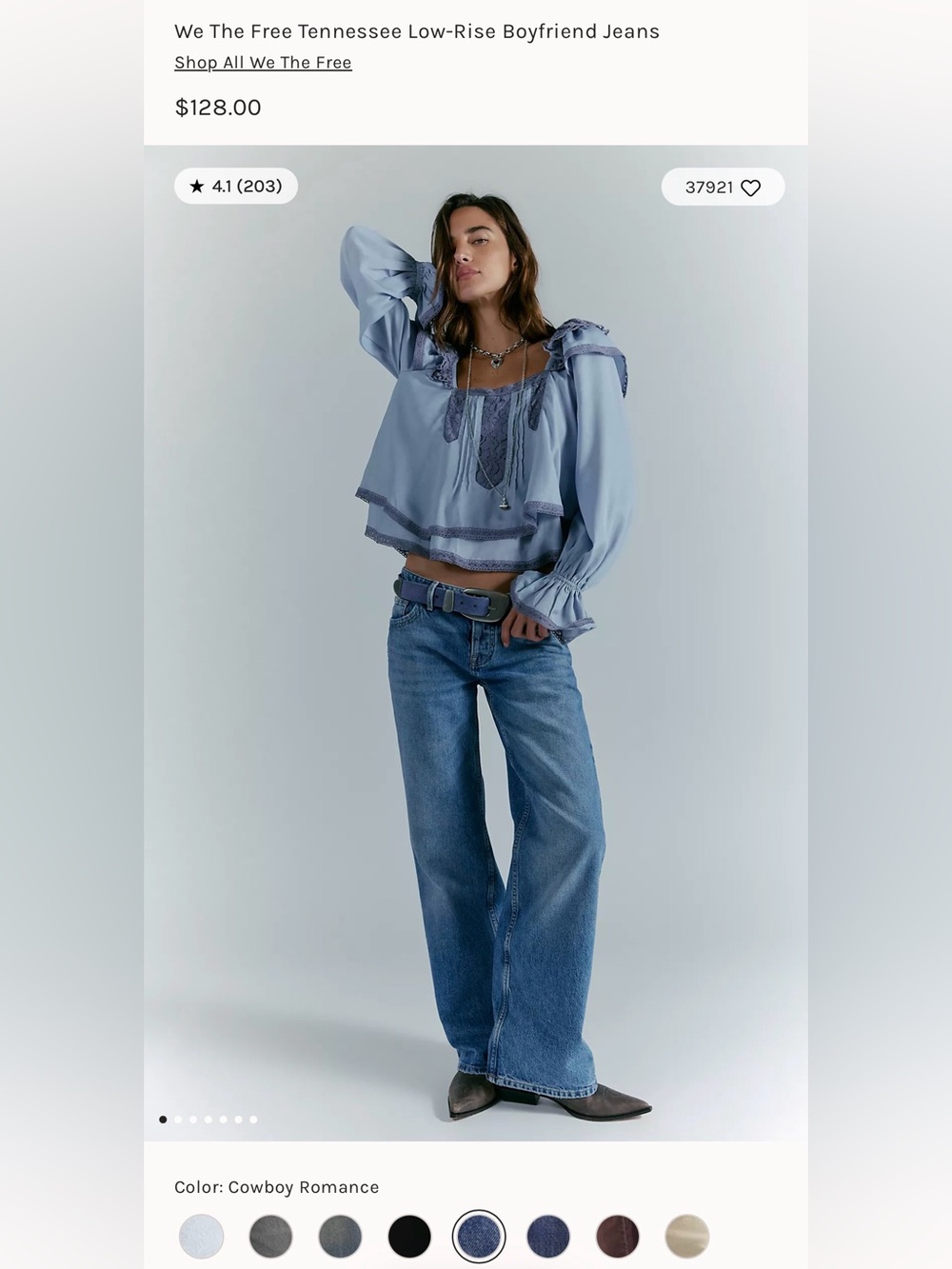 Free People We The Free Tennessee Low-Rise Boyfriend Jeans